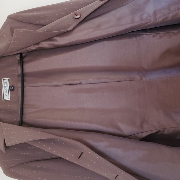 Vintage Anna Carole Blazer- Size 14- Brown - Picture 8 of 9
